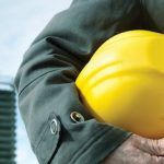 hard hat at construction site