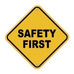 safety first sign
