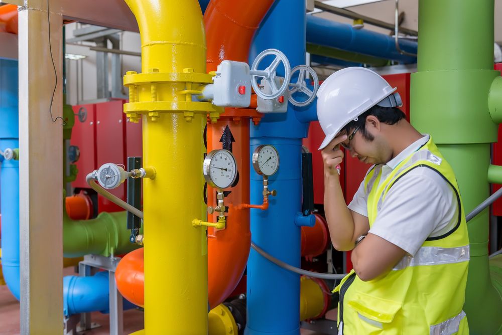 worker suffers from heat exhaustion