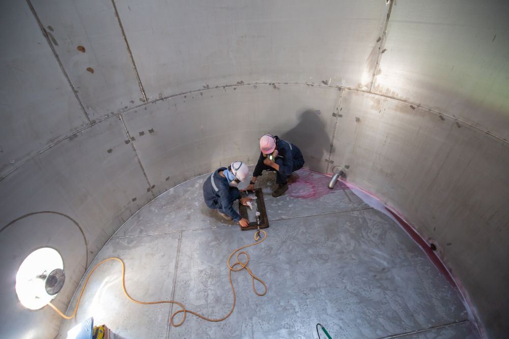 confined space at reservoir