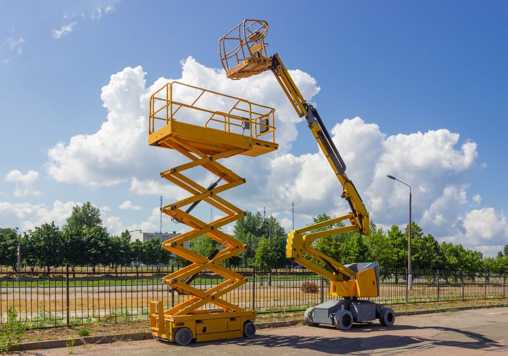 scissor lift and boom lift