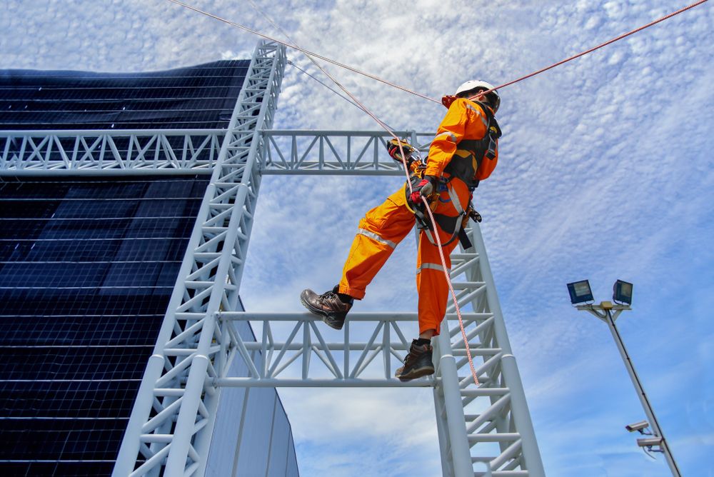 person working at heights