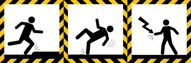 various workplace hazard signs