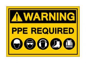 ppe warning sign