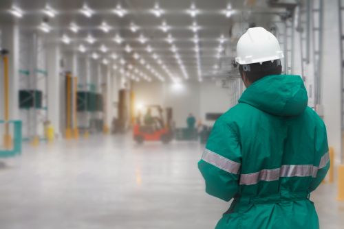 Worker Transporting Goods In Freezer - Preventing Accidents in Cold Storage Warehouses