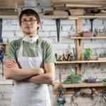 man in a woodworking shop