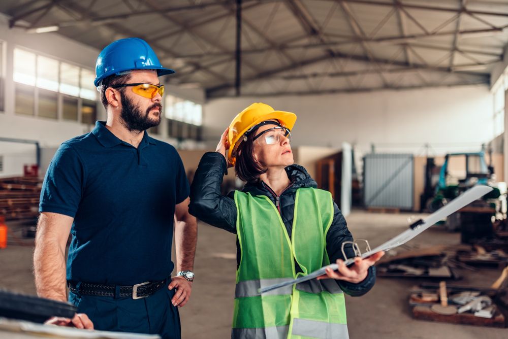 workplace safety review being conducted