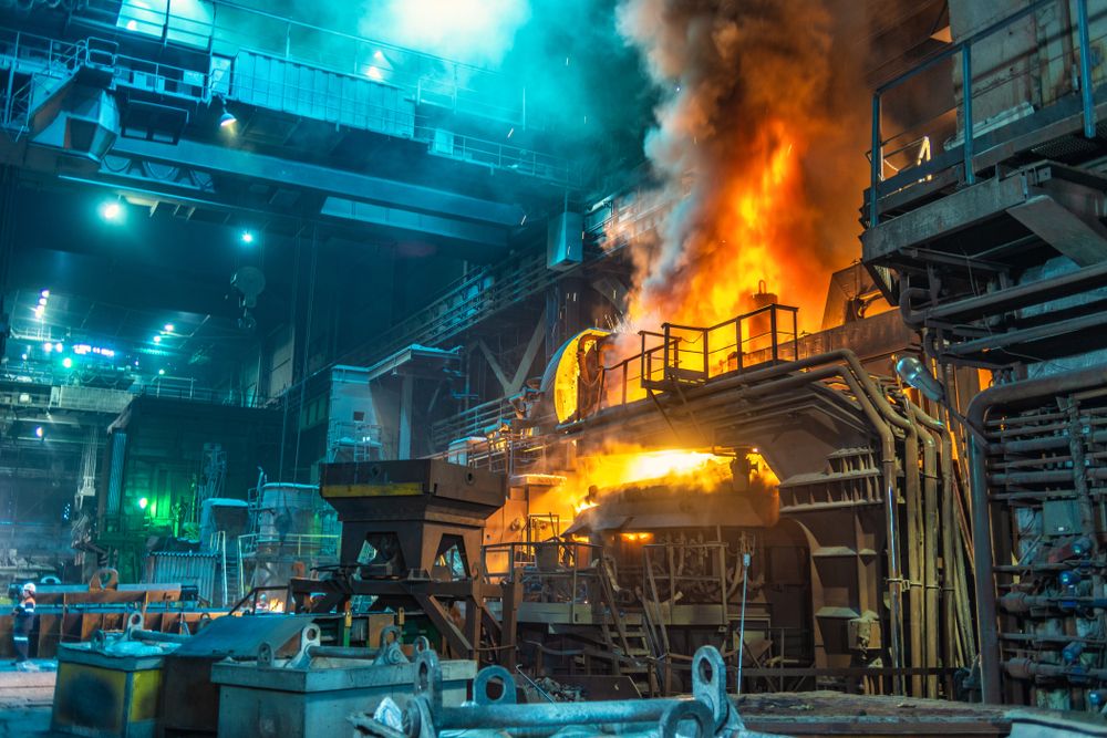 fire at industrial facility