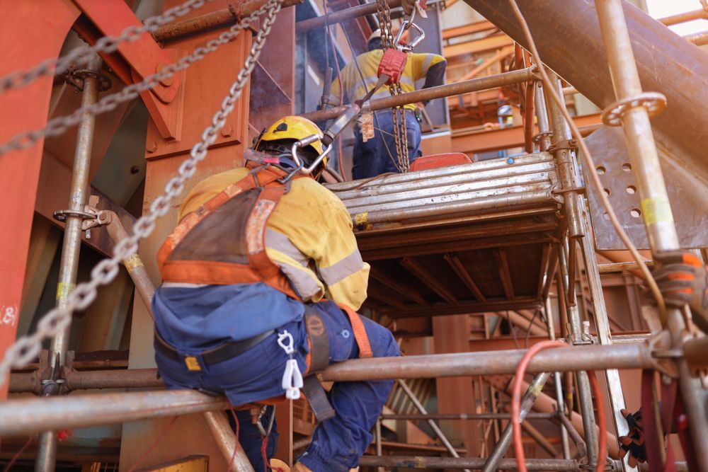 worker not falling from heights