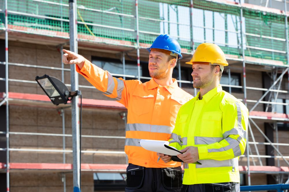managers meet at work site