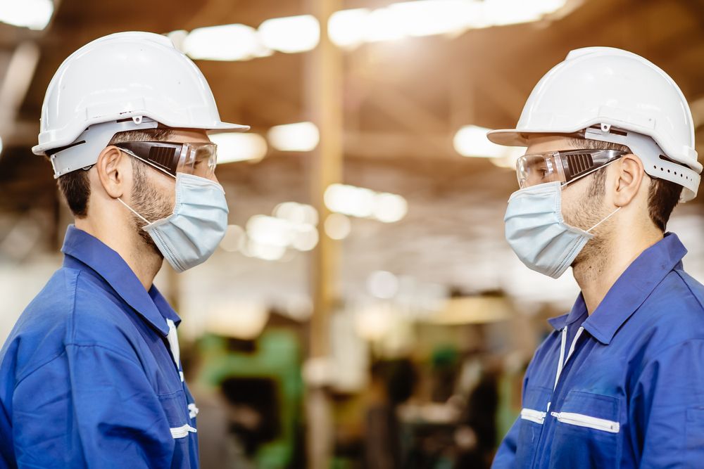workplace safety review being conducted