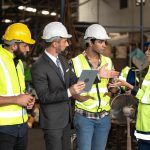 managers & supervisors conferring on site