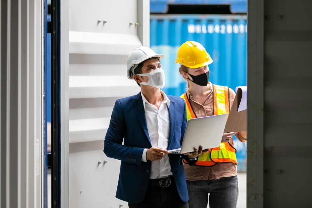 a safety inspector assessing the measures for a warehouse that handles dangerous goods