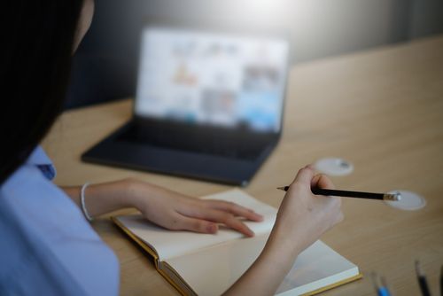 Practicing Course Exercises On Laptop - Online Safety Course