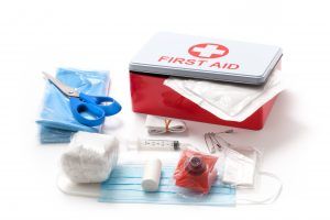 First Aid Kit with Contents In Front