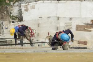 workers working at heights
