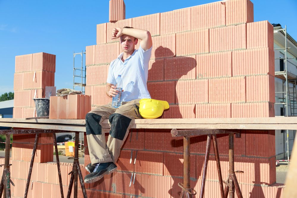 worker exposed to heat stress