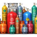 various compressed gas canisters containers