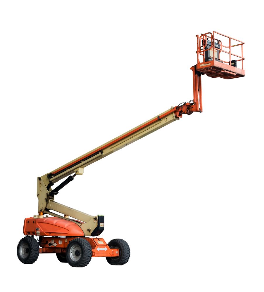 boom lift at elevation