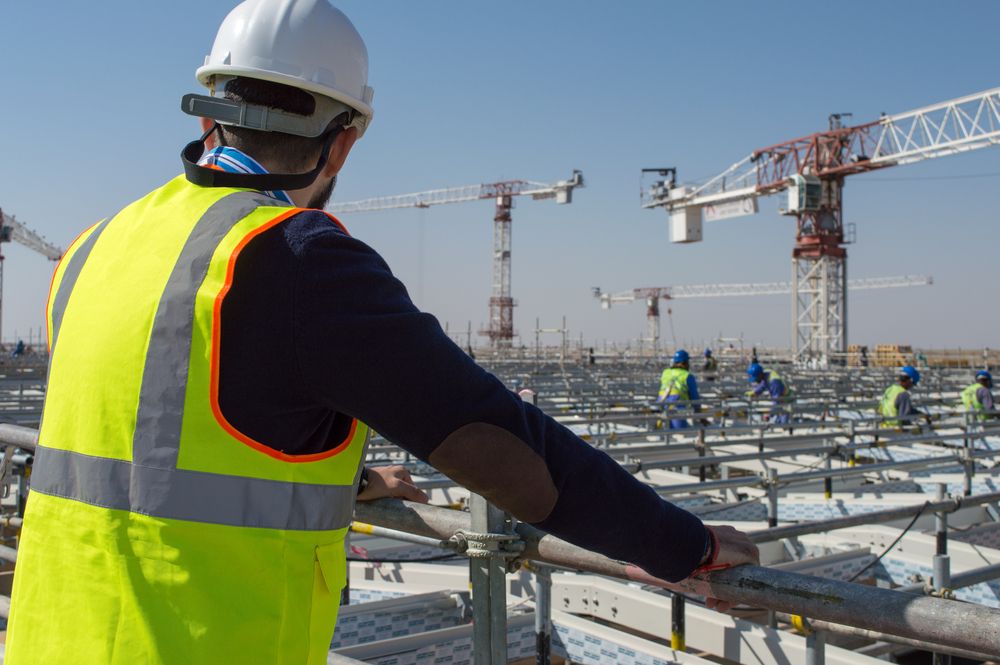 supervisor at construction site