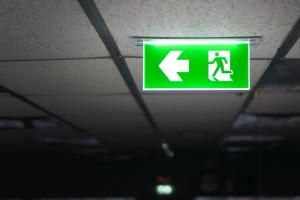 fire exit sign