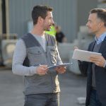 manager and employee talking