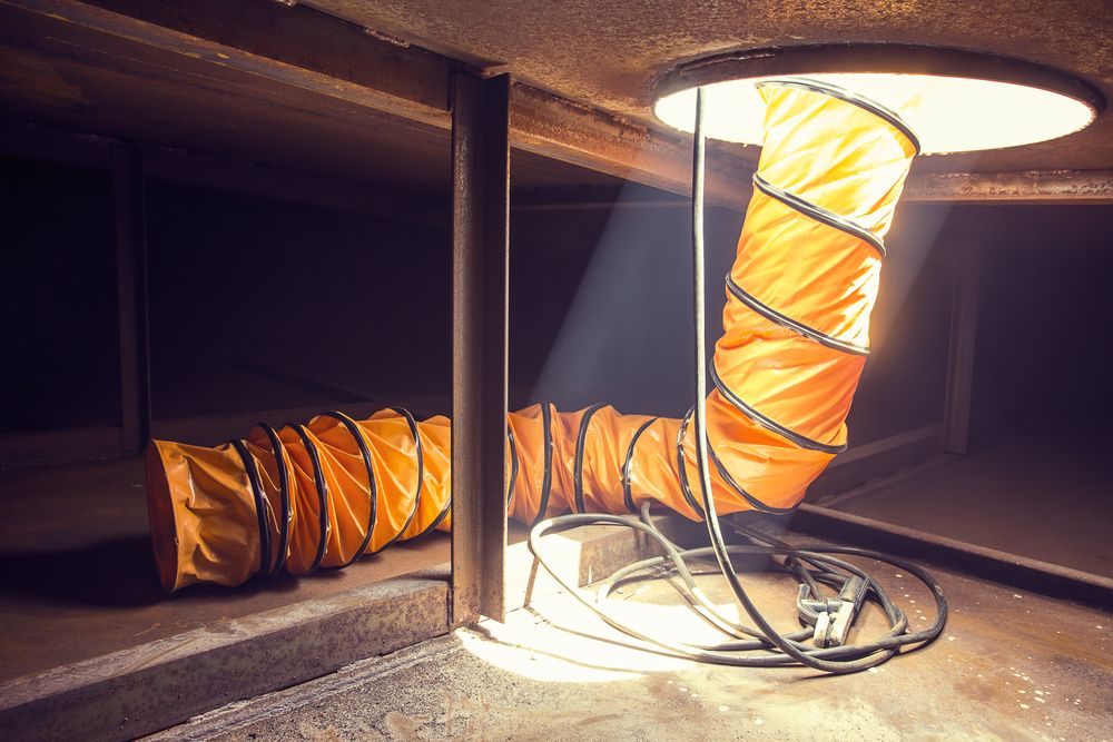 confined space at construction site