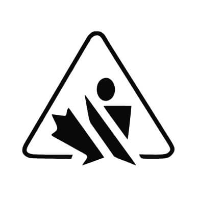Black & White WHMIS Logo