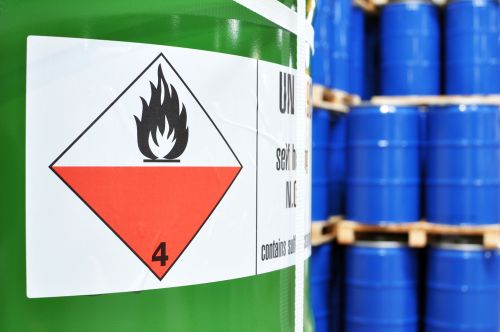 Barrels Stored In A Chemical Factory-Transporting dangerous goods regulations