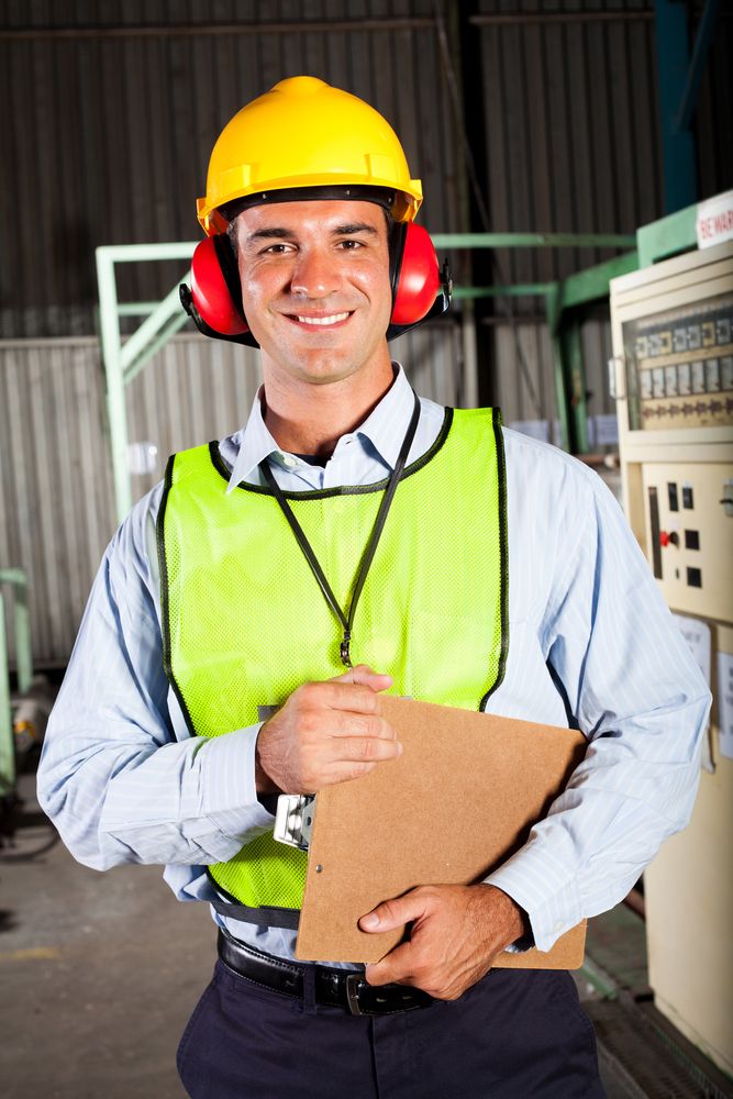 health & safety inspector on location