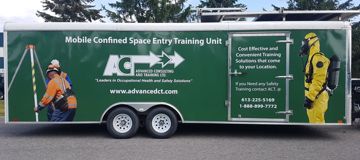 ACT mobile confined space entry training trailer