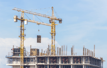 crane at a job site